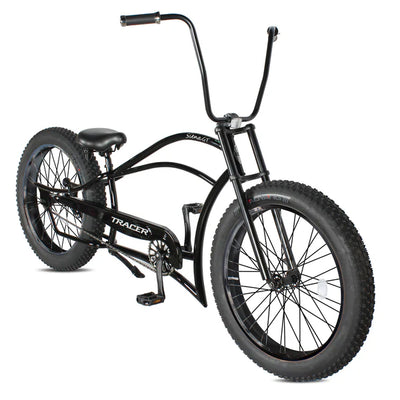 Tracer Siena GT 26'' Chopper Stretch Cruiser Fat Tire Bike with Hi-Rise Handlebars, 1 Speed/7 Speed, Multiple Colors - Chico USA, Inc.