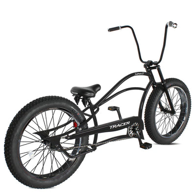 Tracer Siena GT 26'' Chopper Stretch Cruiser Fat Tire Bike with Hi-Rise Handlebars, 1 Speed/7 Speed, Multiple Colors - Chico USA, Inc.