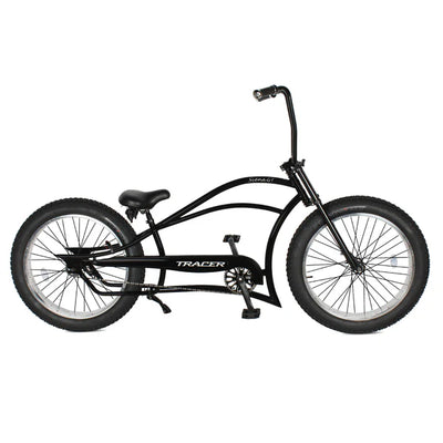 Tracer Siena GT 26'' Chopper Stretch Cruiser Fat Tire Bike with Hi-Rise Handlebars, 1 Speed/7 Speed, Multiple Colors - Chico USA, Inc.