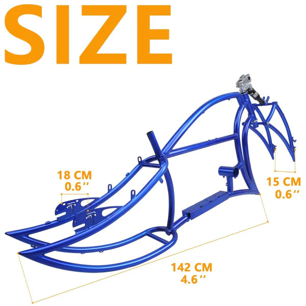 Tracer Bikes | TRACER Signature Pro 26'' Chopper Cruiser Electric Bike Frame, Accepts 26"x 3.0, 4.0 Fat Tires |  Chico USA, Inc. 