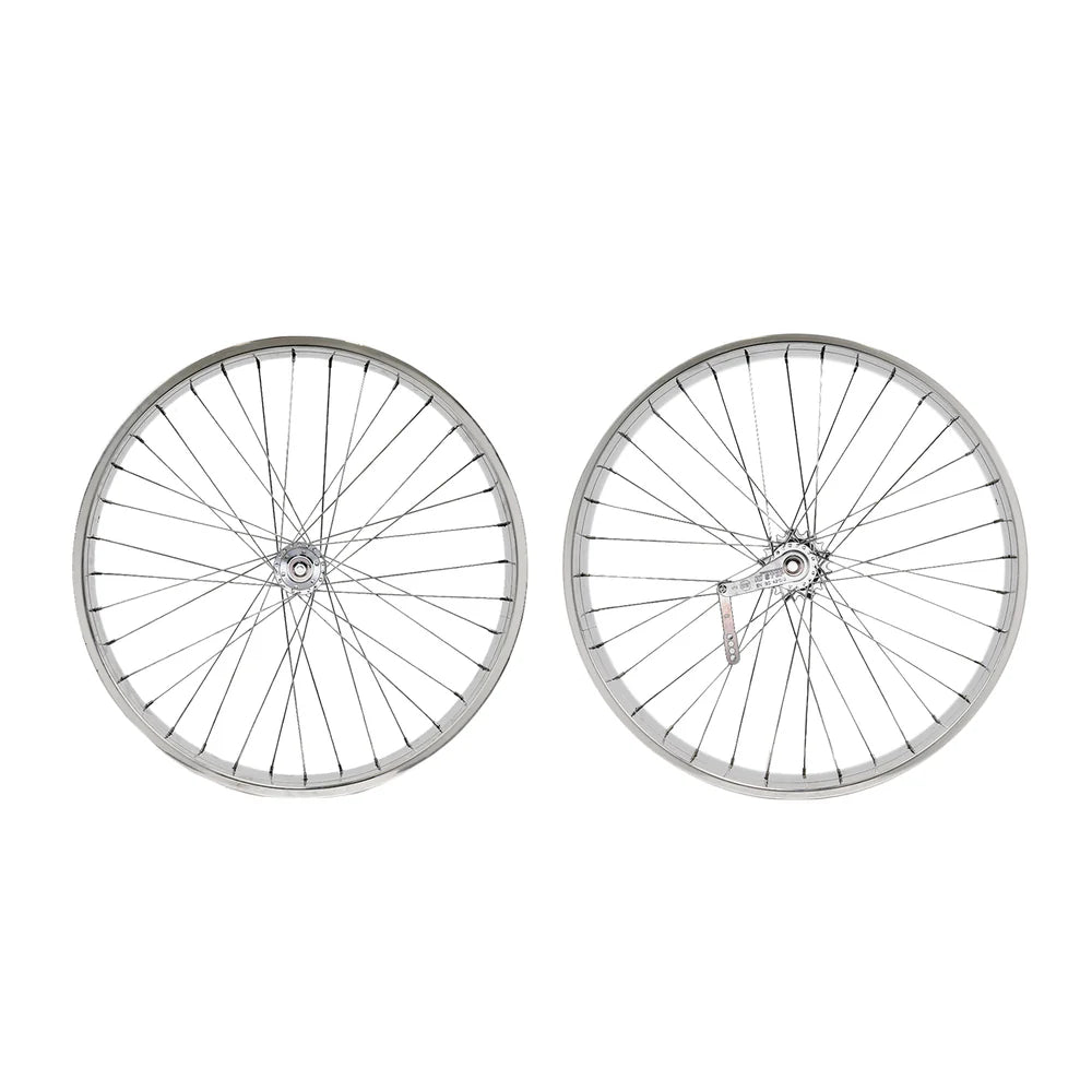 Tracer Bikes | Tracer WH-D4C263613-PL Double Polished Fat Rim Wheelset with Coaster Brake, Chrome Spokes |  Chico USA, Inc. 