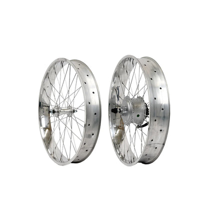 Tracer Bikes | Tracer WH-D4E263613-PL 26" Double Polished Fat Rim Wheelset with 48V 800W Motor, Disc Brake Compatible |  Chico USA, Inc. 